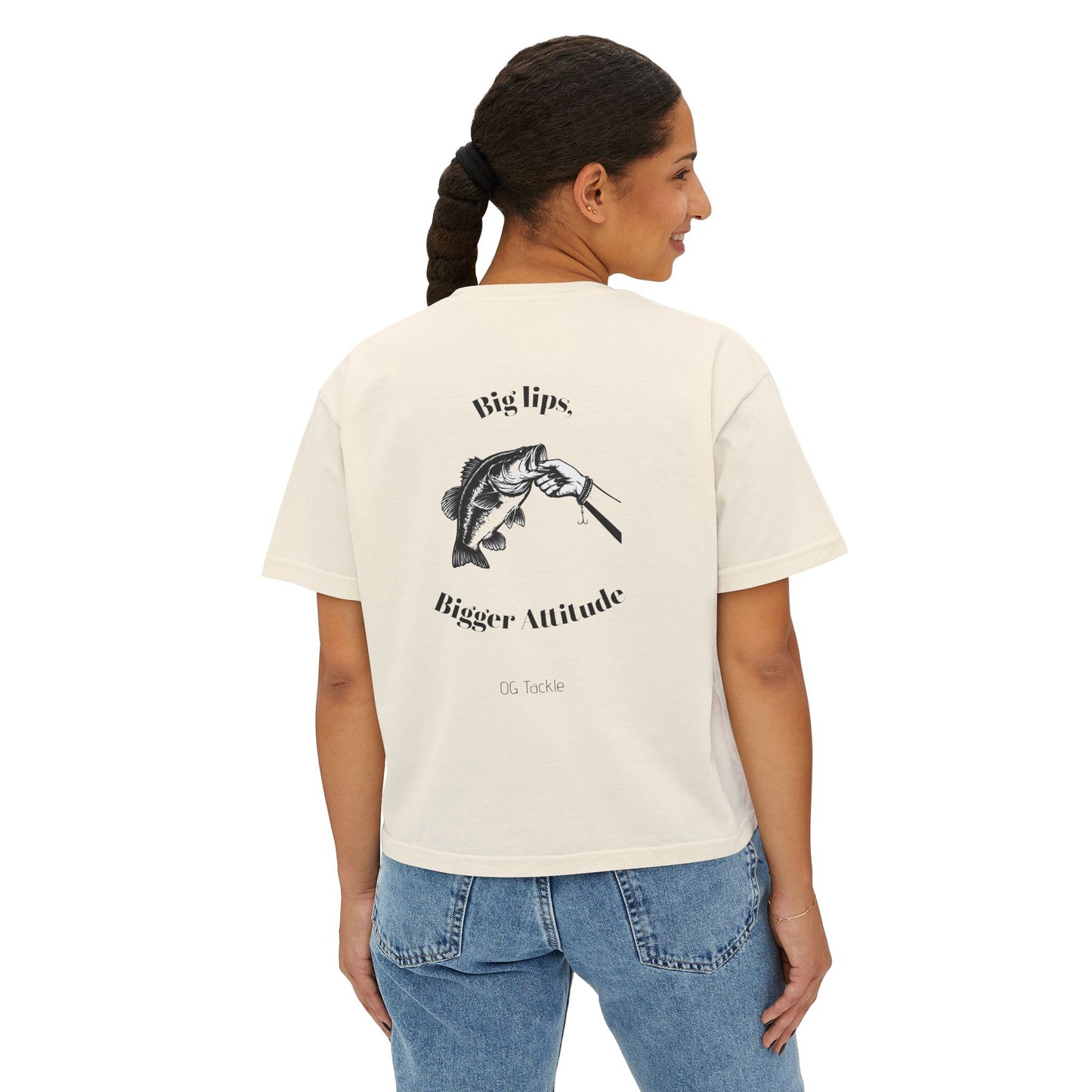 Big Lips, Bigger Attitude - Women's Boxy Tee