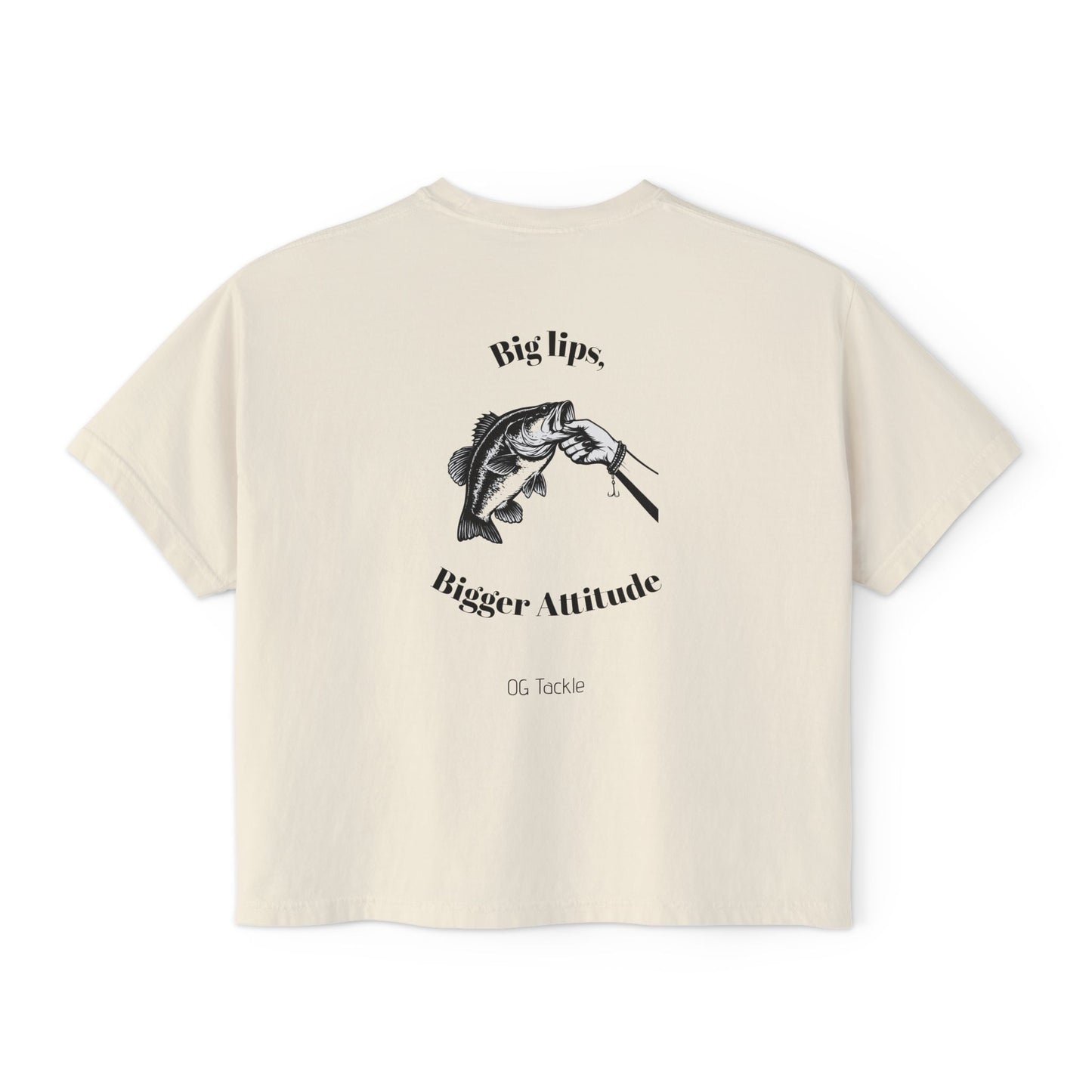 Big Lips, Bigger Attitude - Women's Boxy Tee