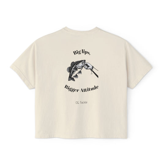 Big Lips, Bigger Attitude - Women's Boxy Tee